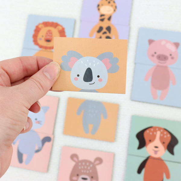 Kids Animal Mix & Match Magnet Set