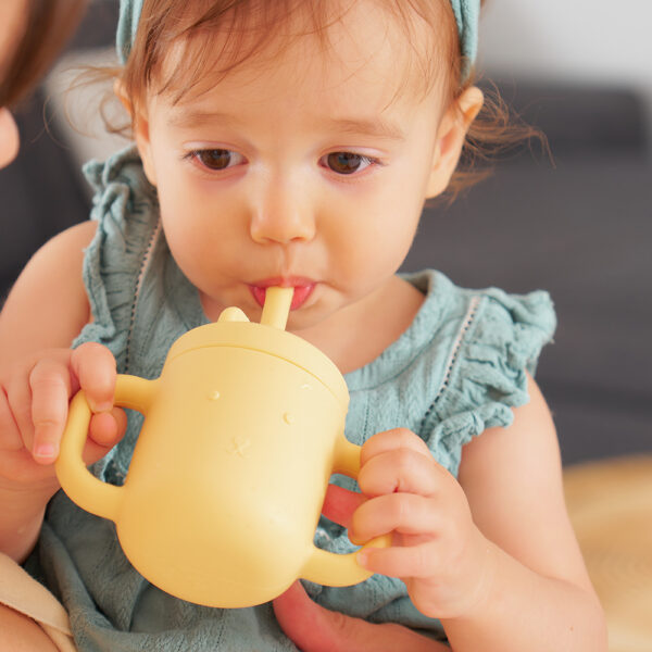 Silicone Mini Sippi Bear | Lemon