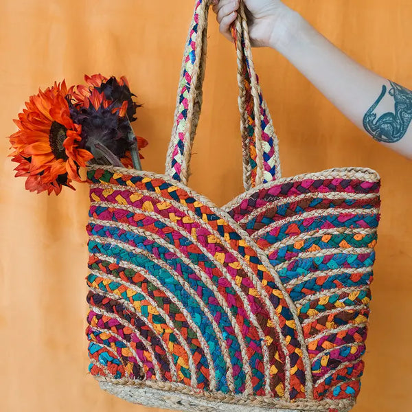 Woven Sari Bag