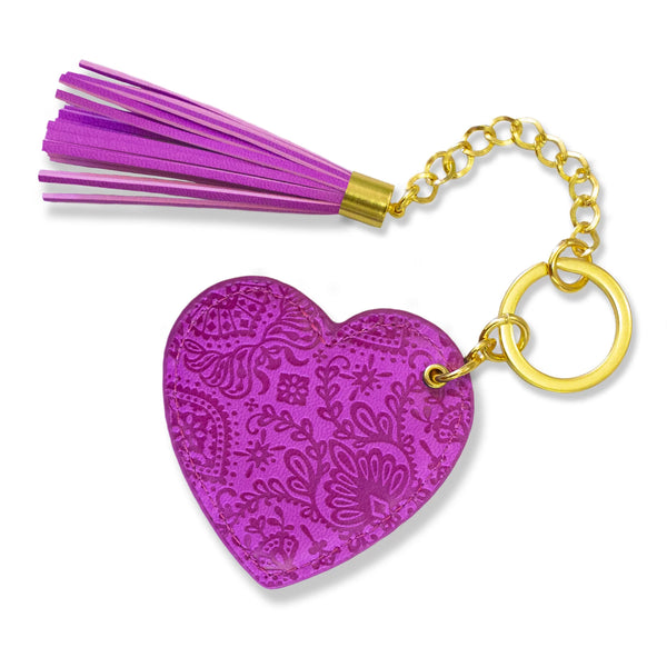 Berry Bliss Heart Keyring