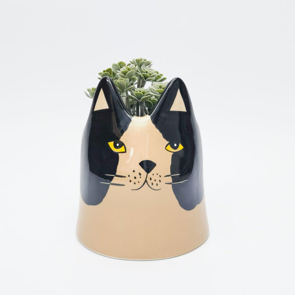 Bailey Cat Pot | Black & White