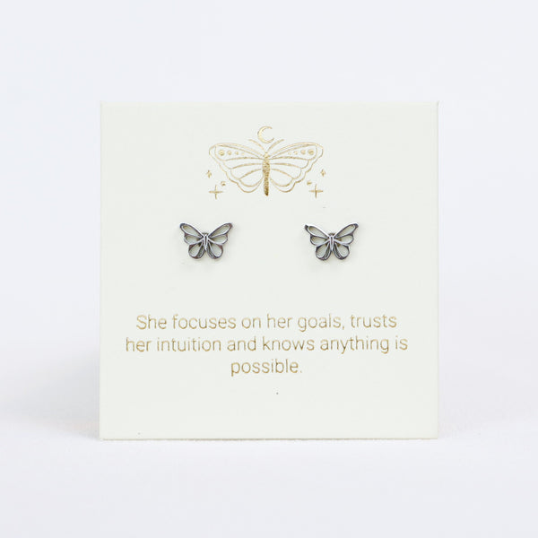 Butterfly Silver Inspiration Earrings