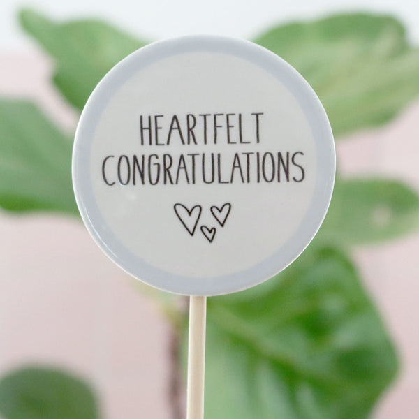 Congratulations Plant Message