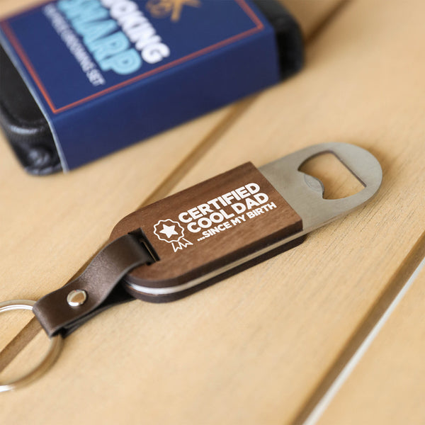 Cool Dad Bottle Opener Keyring