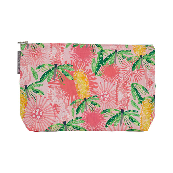 Pink Banksia Cosmetic Bag