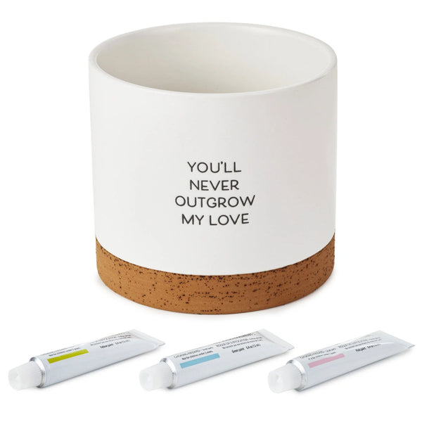 Never Outgrow My Love Planter Handprint Kit