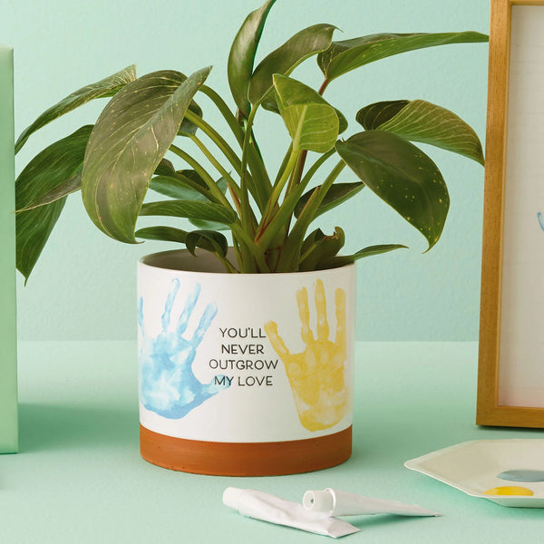Never Outgrow My Love Planter Handprint Kit