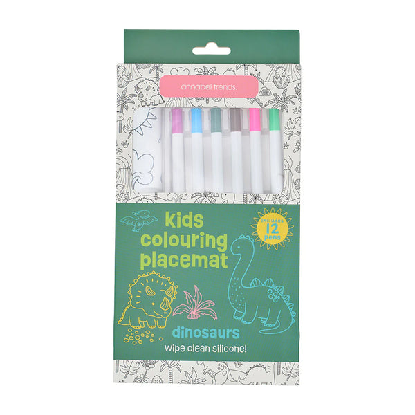 Dinosaurs Silicone Colouring Placemat
