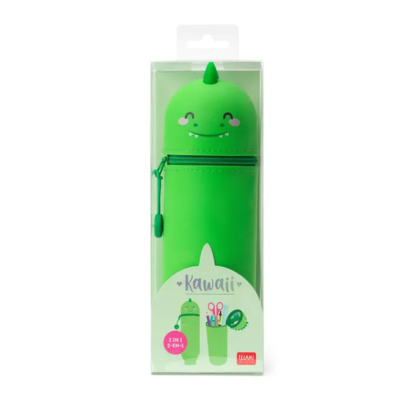 Dino Silicone 2 in 1 Pencil Case