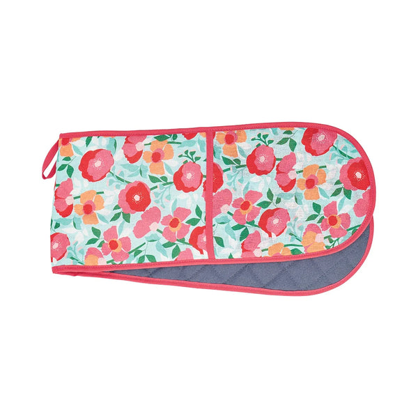 Sherbet Poppies Double Oven Mitt