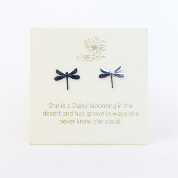 Dragonfly Silver Inspiration Earrings