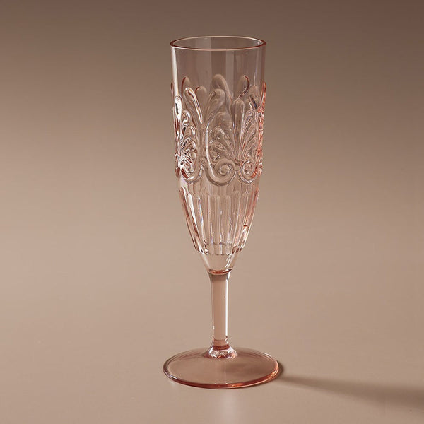 Pink Flemington Acrylic Champagne Flute