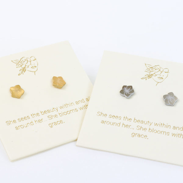 Frangipani Silver Inspiration Earrings