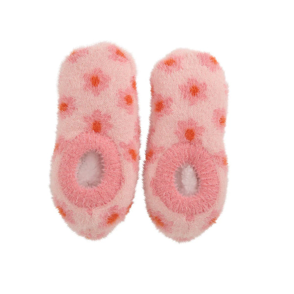 Fuzzy Flower Booties