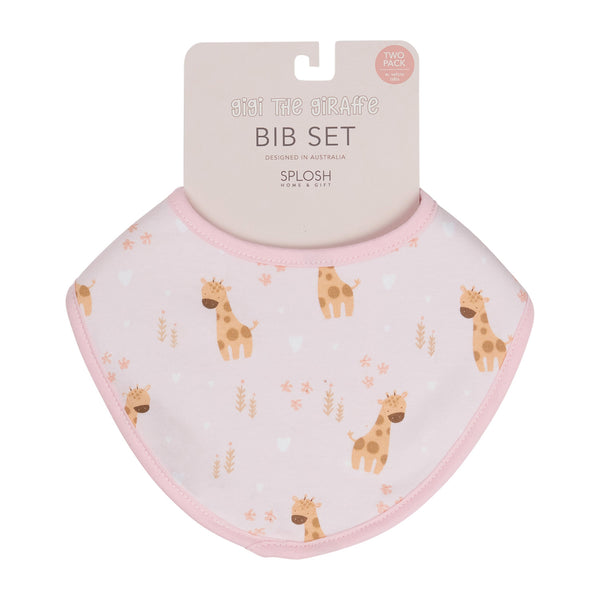 Baby Giraffe Bib 2pk