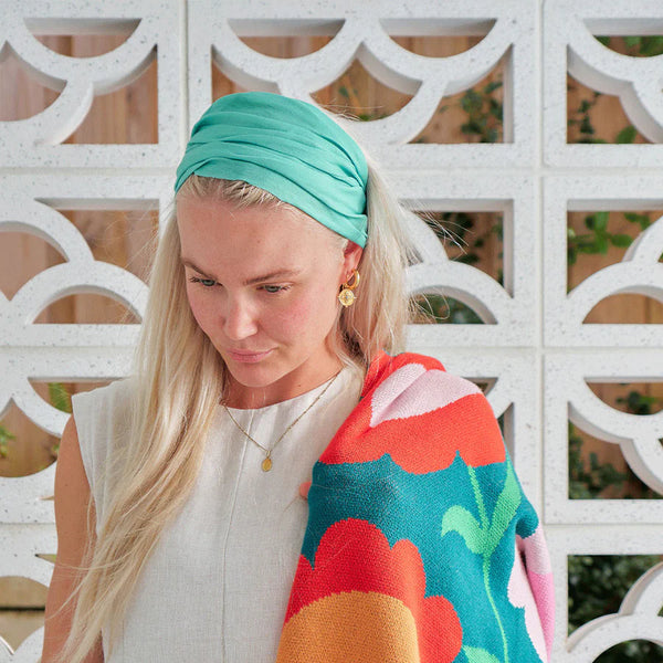 Mint Hair Happy Wrap