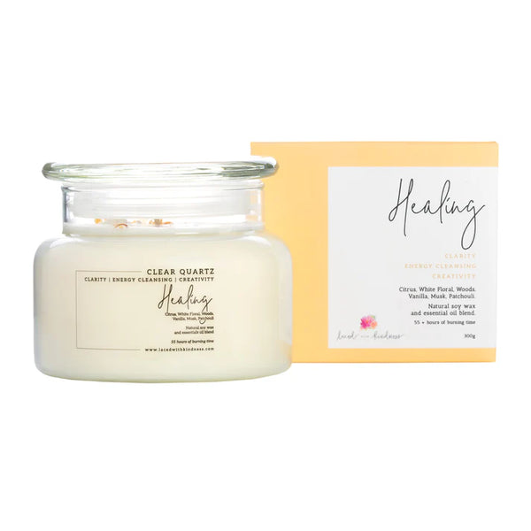 Healing Clear Quartz Candle | 300g