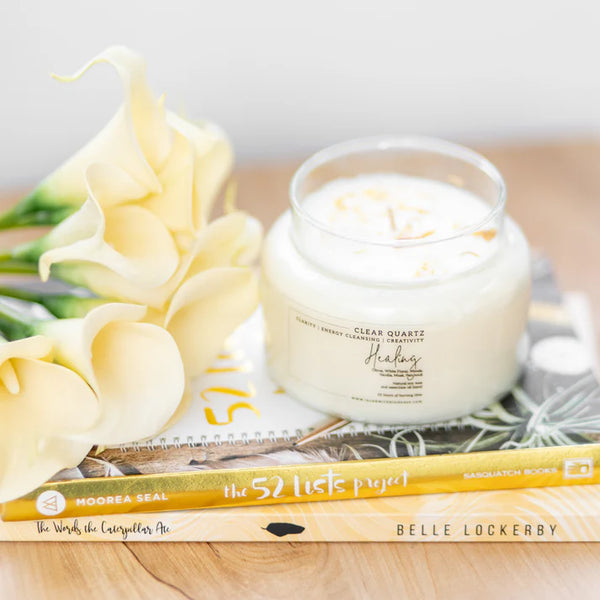 Healing Clear Quartz Candle | 300g