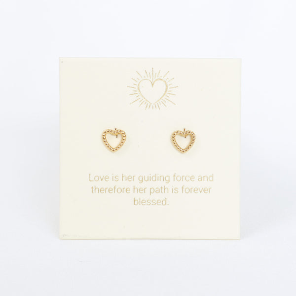 Heart Gold Inspiration Earrings