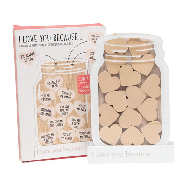 I Love You Because Gift Jar