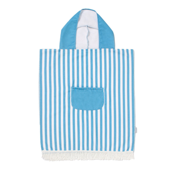 Kids Hooded Towel Poncho | Blue