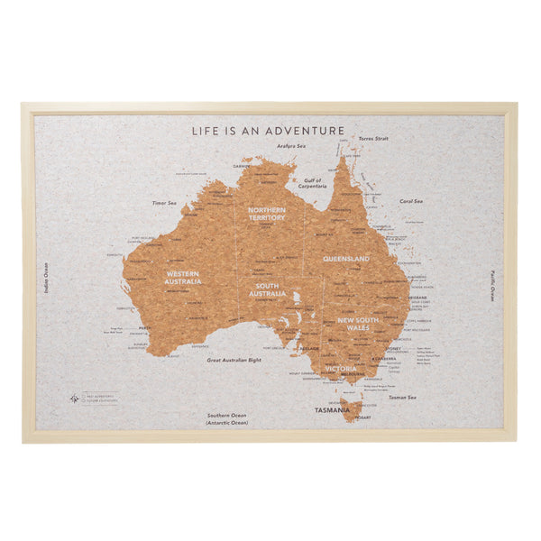 Australia Map Travel Board | Large