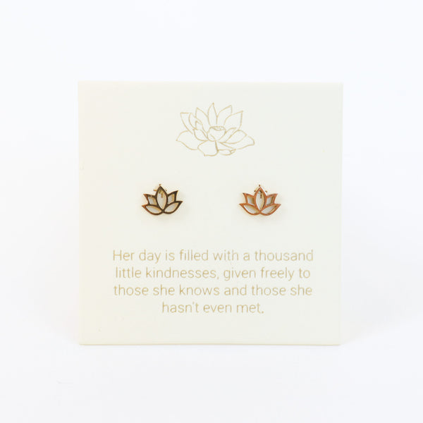 Lotus Gold Inspiration Earrings
