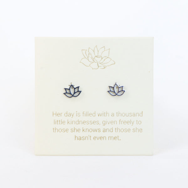 Lotus Silver Inspiration Earrings