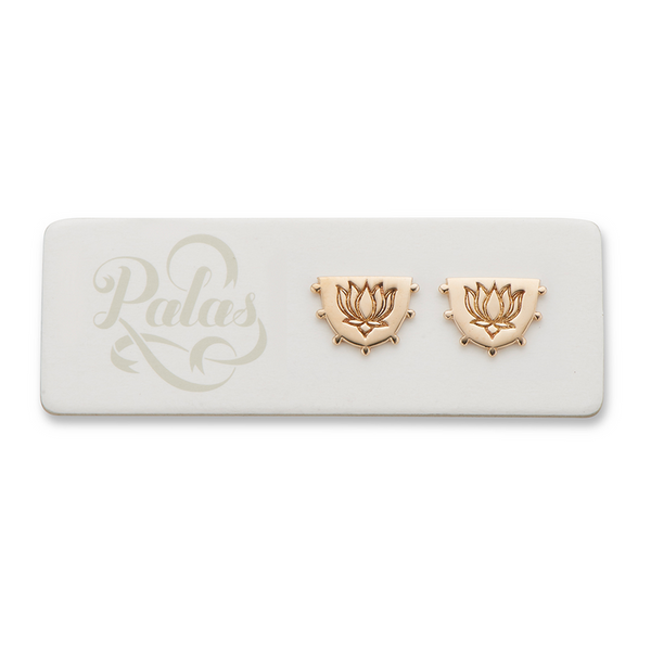 Palas Lotus Stud Earrings
