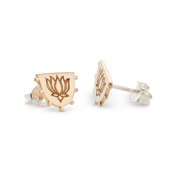 Palas Lotus Stud Earrings
