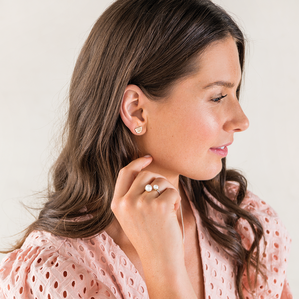 Palas Lotus Stud Earrings