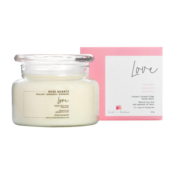 Love Rose Quartz Candle | 300g
