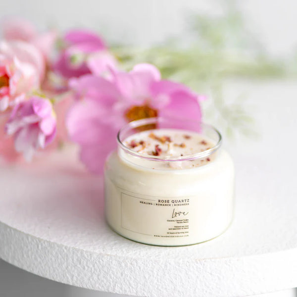 Love Rose Quartz Candle | 300g