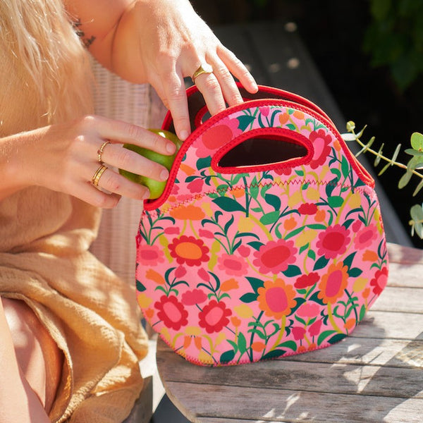Flower Patch Neoprene Lunch Bag