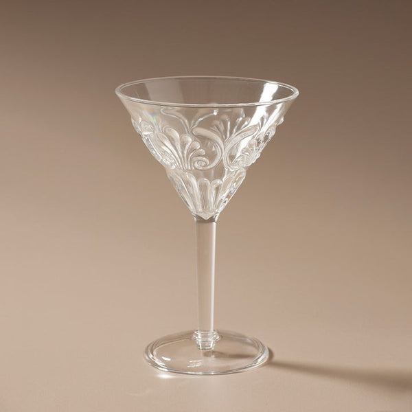 Clear Flemington Acrylic Martini Glass