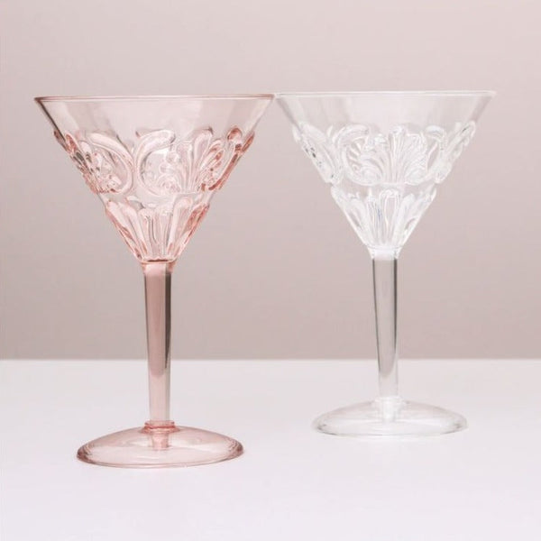 Clear Flemington Acrylic Martini Glass