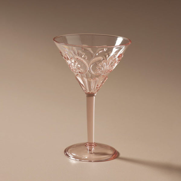 Pink Flemington Acrylic Martini Glass
