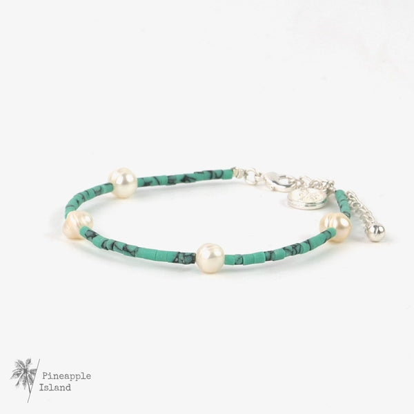 Turquoise Pearl Bracelet