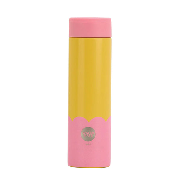Wave Stainless Steel Mini Drink Bottle | Yellow Candy