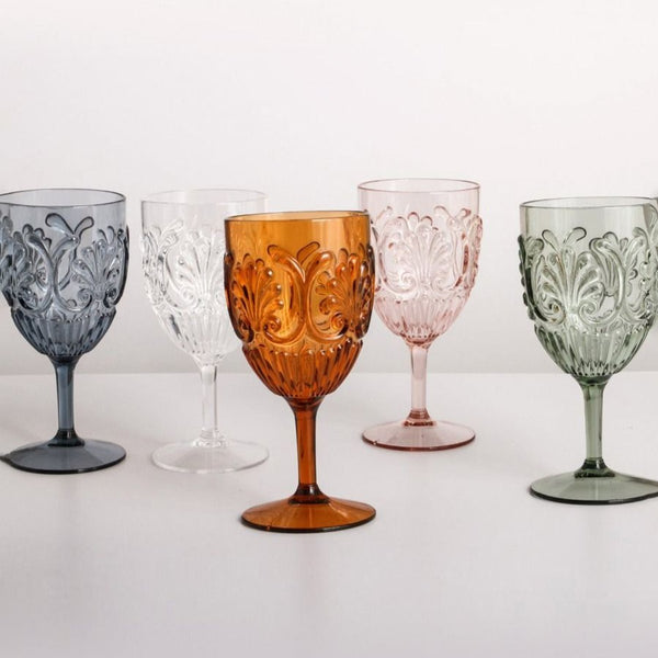 Amber Flemington Acrylic Wine Glass