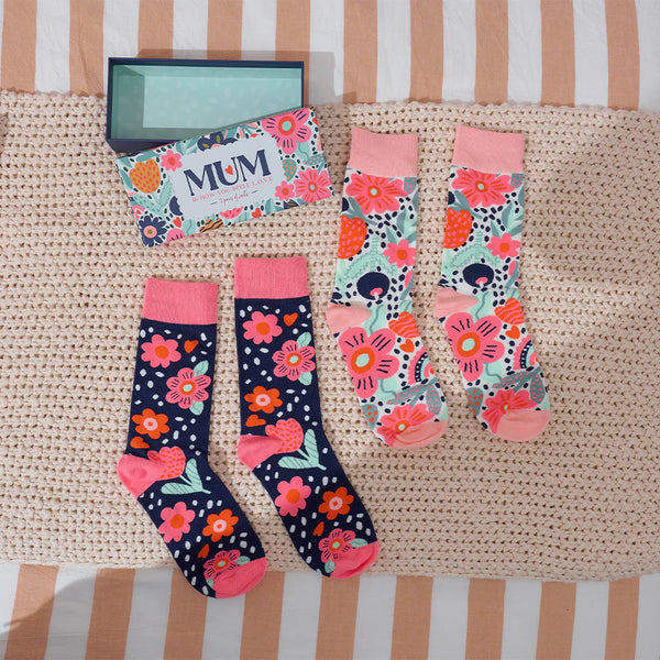 Mum Love 2pc Boxed Socks