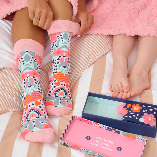 Mum Love 2pc Boxed Socks