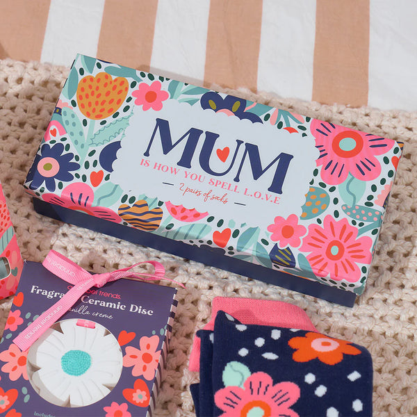 Mum Love 2pc Boxed Socks