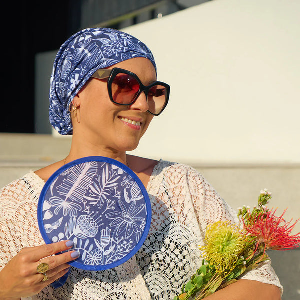 Navy Natives Hair Happy Wrap