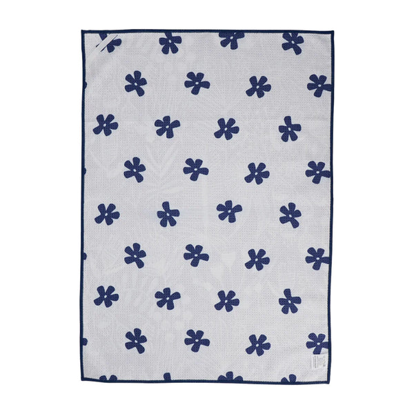 Navy Natives Microfibre Tea Towel