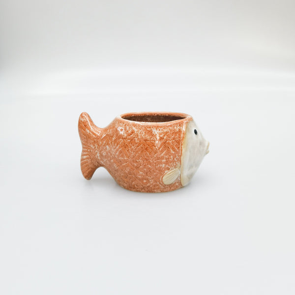 Orange Fish Pot