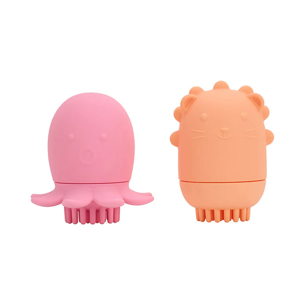 Octopus & Lion Silicone Squeezy Bath Brush
