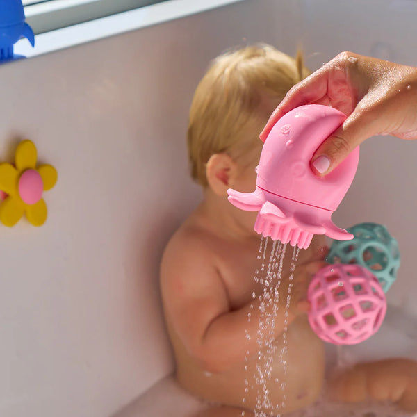 Octopus & Lion Silicone Squeezy Bath Brush