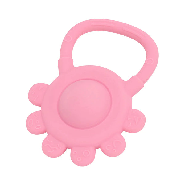 Silicone Hand Rattle | Pink