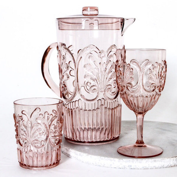 Pink Flemington Acrylic Wine Glass